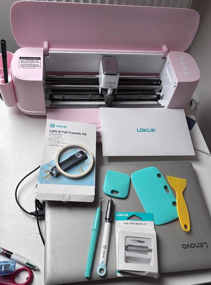 snijplotter loklik icraft met + accesoires + veel materiaal, Hobby & Loisirs créatifs, Bricolage, Comme neuf, Outillage ou Accessoires