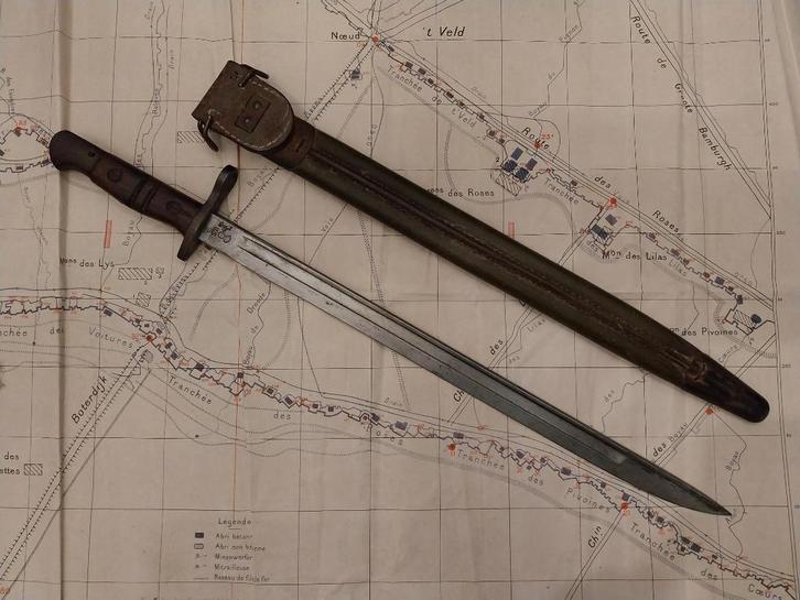 1917 Remington Amerikaanse bajonet uit ww1, Verzamelen, Militaria | Algemeen, Landmacht, Mes of Dolk, Ophalen of Verzenden