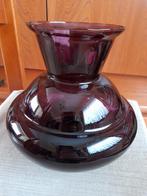 Vase rétro violet verre optique Doyen art déco belge 1930, Antiquités & Art, Enlèvement