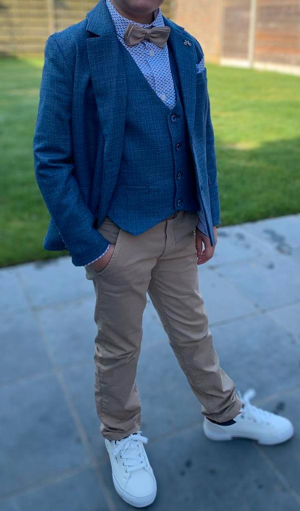 Feestkledij communie/lentefeest, Kinderen en Baby's, Kinderkleding | Maat 134, Zo goed als nieuw, Jongen, Overige typen, Ophalen