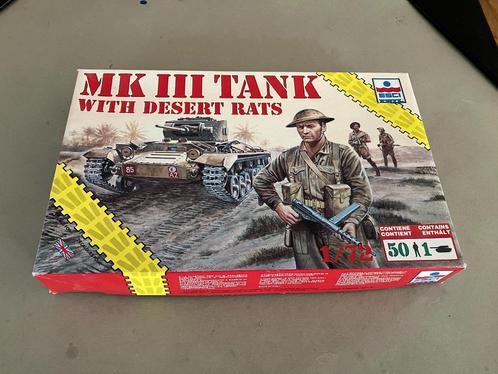 ESCI Modelbouwdoos 8620 “Desert Rats” (1:72, zonder tank), Hobby en Vrije tijd, Modelbouw | Figuren en Diorama's, Nieuw, Figuur of Figuren