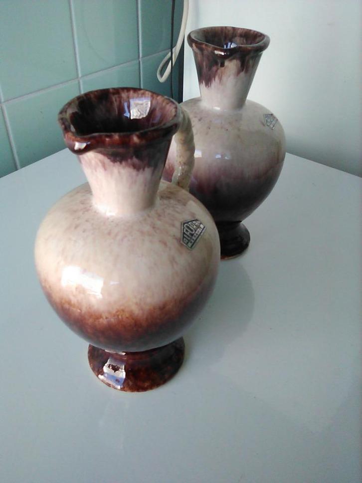 2x Alforan Vazen Keramik H=21cm AFHALING LEES BESCHRIJVING, Antiek en Kunst, Antiek | Vazen, Ophalen