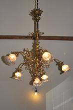 Franse antiek bronzen D’ore Luchter 1880 - VSL-Baccarat, Ophalen