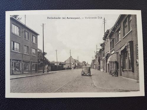 Postkaart Zwijndrecht bij Antwerpen Verbrande Dijk, Verzamelen, Postkaarten | België, Ongelopen, Antwerpen, 1920 tot 1940, Ophalen of Verzenden