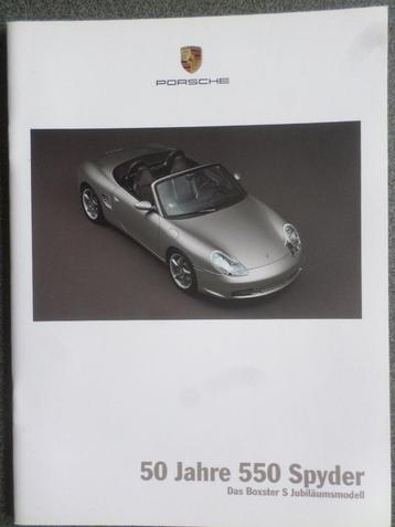 Brochure de la Porsche Boxster 550 Spyder