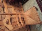 eiken eetkamer. dressoir, hoge barkast, eiken tafel en 6, Ophalen, Zo goed als nieuw