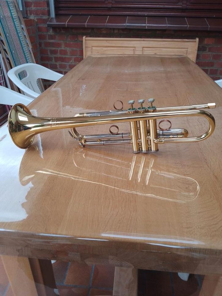 Trompette York USA, Muziek en Instrumenten, Blaasinstrumenten | Trompetten, Zo goed als nieuw, Ophalen