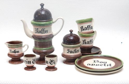 Vintage lunch servies voor 2, Huis en Inrichting, Keuken | Servies, Zo goed als nieuw, Compleet servies, Overige stijlen, Keramiek