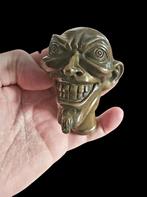 Tête de Diable " grotesque " Bronze., Ophalen of Verzenden