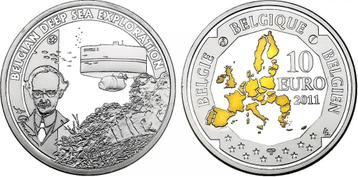 zilveren 10 euro België 2011 Deep Sea Exploration beschikbaar voor biedingen