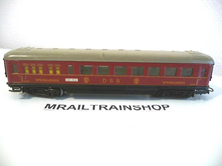 4008 MARKLIN –RESTAURANTRIJTUIG 346/2/SPEISEWAGEN, Hobby en Vrije tijd, Modeltreinen | H0, Gebruikt, Wagon, Wisselstroom, Märklin