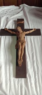 Crucifix ancien bois 65x41x9, Enlèvement ou Envoi