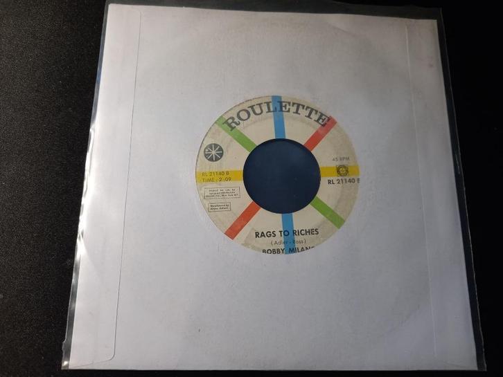 Bobby Milano - Rags to Riches - Popcorn Oldie "twee kanten", Cd's en Dvd's, Vinyl | Pop, Zo goed als nieuw, 1960 tot 1980, Overige formaten