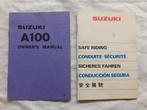 Suzuki A100: Owner's Manual + Safe driving, Suzuki