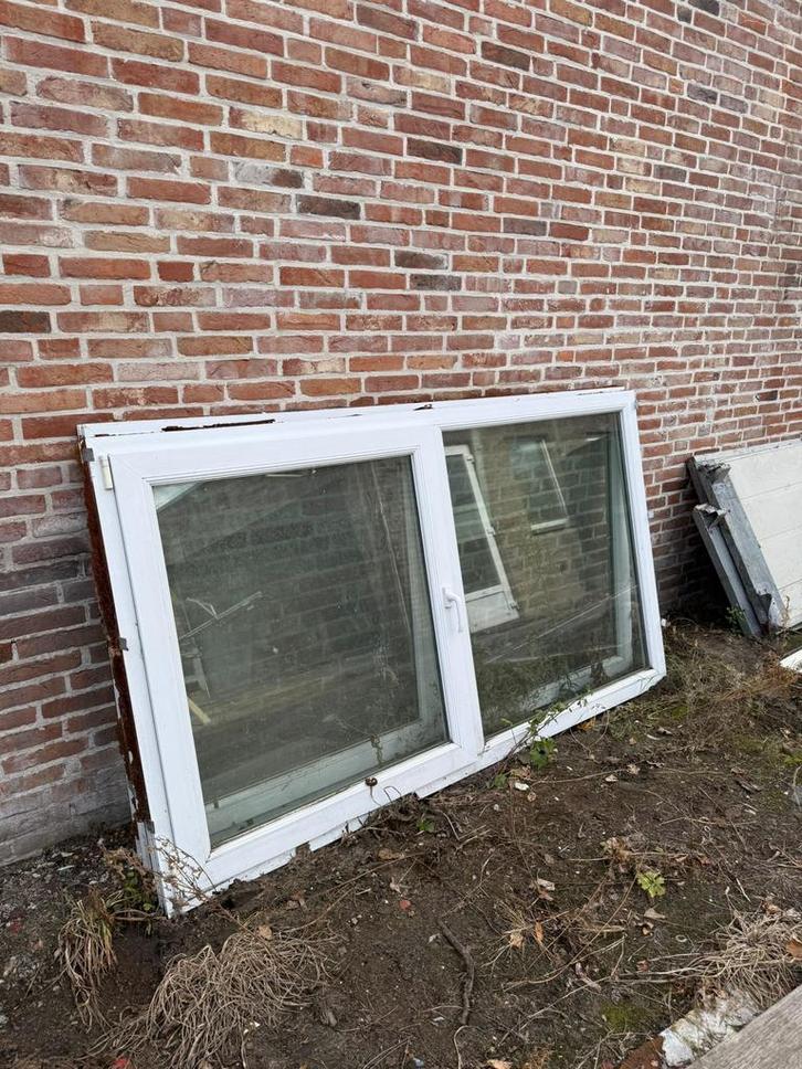 Gebruikte kunststof kozijnen, Doe-het-zelf en Bouw, Raamkozijnen en Schuifdeuren, Zo goed als nieuw, Kunststof, Ophalen