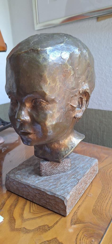 5.00 Kg Bronzen Beeld Circa 1940 Gesigneerd Genummerd, Antiek en Kunst, Antiek | Brons en Koper, Brons, Ophalen of Verzenden