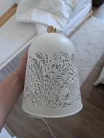 IKEA SOLSKUR Led-tafellamp, wit/messingkleur, Huis en Inrichting, Lampen | Tafellampen, Ophalen, Zo goed als nieuw, Minder dan 50 cm