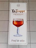 Emaille la trappe, Verzamelen, Biermerken, Ophalen, Zo goed als nieuw, La Trappe