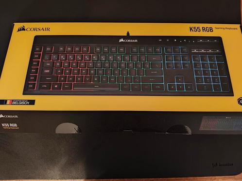 Corsair K55 RGB Gaming Keyboard Toetsenbord, Computers en Software, Toetsenborden, Zo goed als nieuw, Ophalen of Verzenden