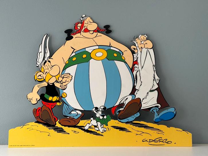 Asterix en Obelix Sodiema emaille plaat, Verzamelen, Stripfiguren, Nieuw, Beeldje of Figuurtje, Kuifje, Ophalen of Verzenden