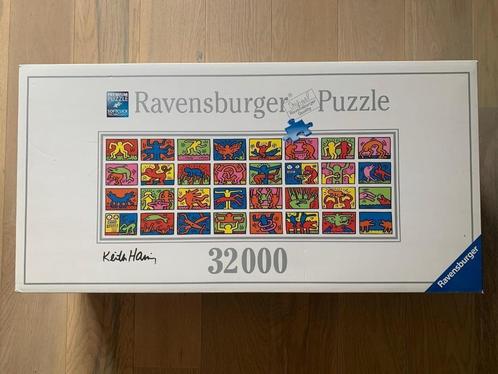 Puzzel Dubbele Retrospect Keith Haring 32000 stukjes, Hobby en Vrije tijd, Denksport en Puzzels, Zo goed als nieuw, Legpuzzel