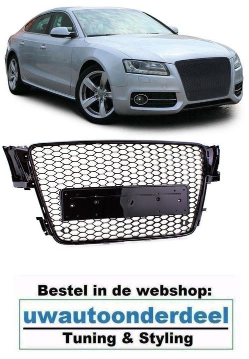 Audi A5 Honingraat Design Sport Grill Hoogglans Zwart, Autos : Divers, Tuning & Styling, Enlèvement ou Envoi
