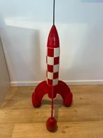 Houten maan raket 1 m, Verzamelen, Stripfiguren, Ophalen, Kuifje, Zo goed als nieuw, Beeldje of Figuurtje