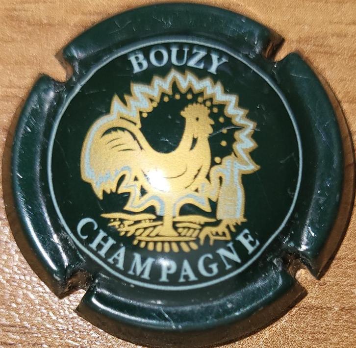 Capsule Champagne BOUZY vert foncé & or nr.11, Verzamelen, Wijnen, Nieuw, Champagne, Frankrijk, Ophalen of Verzenden