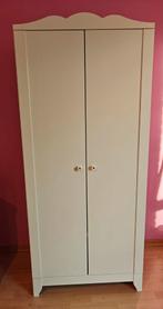 Armoire garde robe avec penderie et étagères, Ikea, blanc, 105 cm ou plus, Enlèvement, Utilisé, 50 à 70 cm