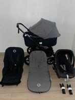 Bugaboo Fox 2 kinderwagen Mélangé/Black 3-in-1 Complete, Kinderen en Baby's, Buggy's, Ophalen, B, Voetenzak, Zo goed als nieuw