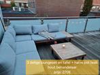 teak loungeset  3 delig + tafel, Tuin en Terras, Tuinmeubel-accessoires, Ophalen of Verzenden, Zo goed als nieuw