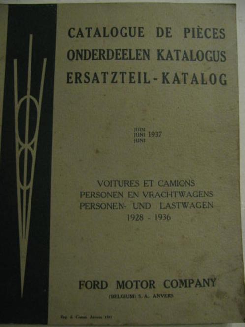 Ford V8 en 4 cilinder onderdelenboek 1928-1934, Auto diversen, Handleidingen en Instructieboekjes, Ophalen of Verzenden