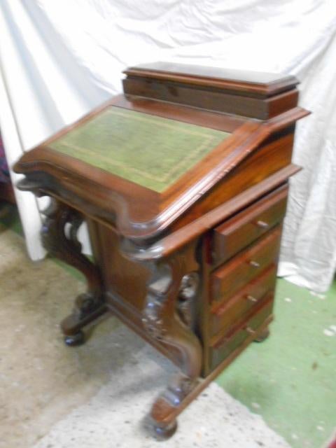 davenport, victoriaans bureautje, intakt, Antiek en Kunst, Antiek | Meubels | Stoelen en Sofa's, Ophalen