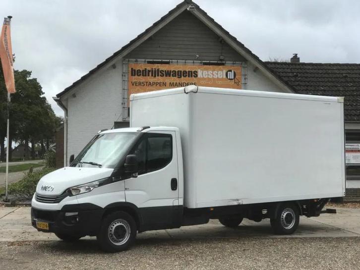 Iveco Daily 35S14V 2.3 Euro 6 Bakwagen Koffer Laadklep, Auto's, Bestelwagens en Lichte vracht, Bedrijf, Te koop, ABS, Achteruitrijcamera