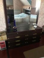 Slaapkamer, Huis en Inrichting, Slaapkamer | Bedden, Ophalen, Gebruikt, Bruin, Tweepersoons