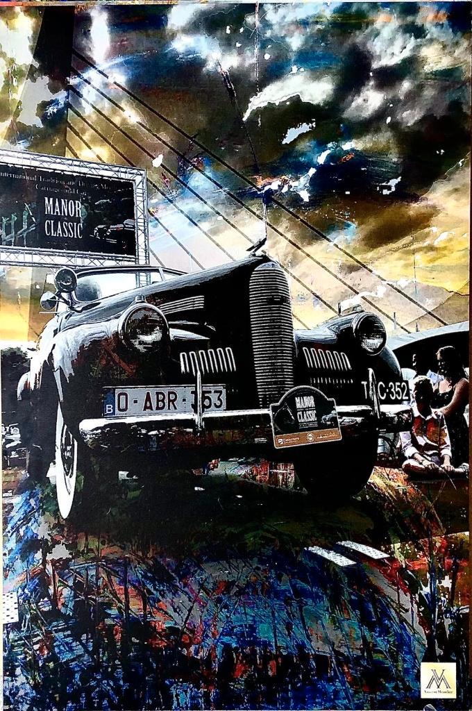 Voiture classique numéro un, Antiquités & Art, Art | Peinture | Moderne, Enlèvement