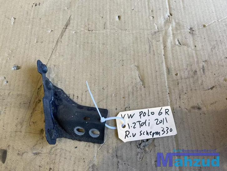 VW POLO 6R Zijscherm scherm steun rechts voor 2009-2017, Auto-onderdelen, Carrosserie, Volkswagen, Voor, Rechts, Gebruikt