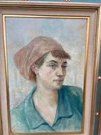 Antiek schilderij Charles caty 1919, Antiquités & Art, Enlèvement