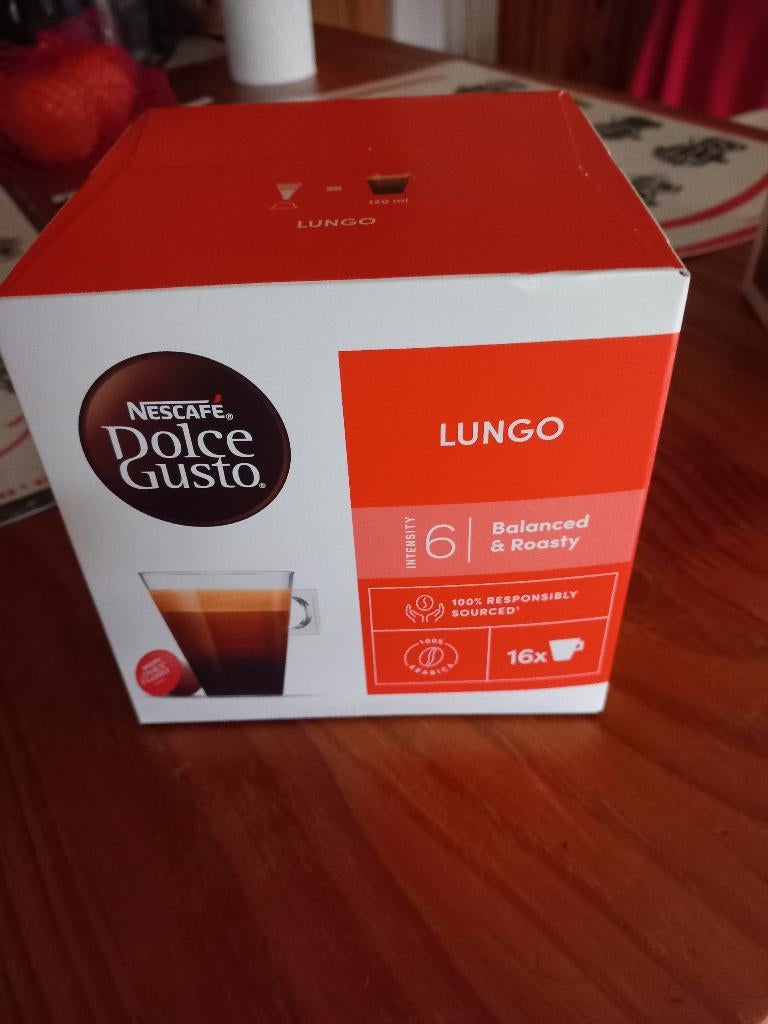 DOLCE GUSTO"16 dosettes lungo", Enlèvement ou Envoi, Neuf, Dosettes et capsules de café