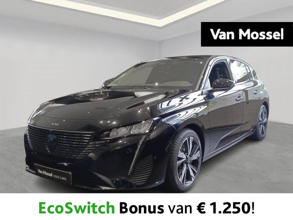 Peugeot 308 1.6 Hybrid 180 S&S EAT8 Allure, Stof, 4 cilinders, Zwart, 5 zetels