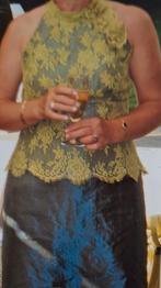 Suitekledij Oni Onik maat 38 bustier + rok + stola, Cocktailjurk, Zo goed als nieuw, Groen, Ophalen