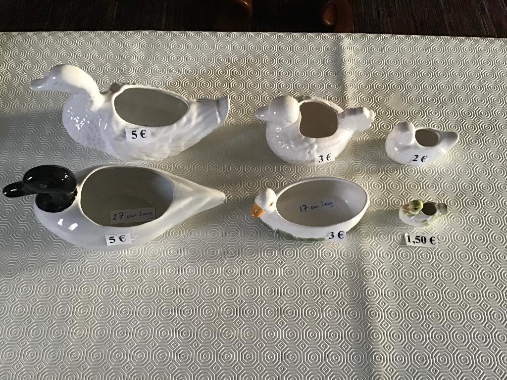 8 statues de canard pour petites plantes ou autres objets, Jardin & Terrasse, Enlèvement ou Envoi, Comme neuf