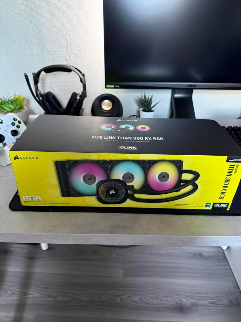 Corsair icue link titan 360 rx, Computers en Software, Computerkoelers, Ophalen, Zo goed als nieuw