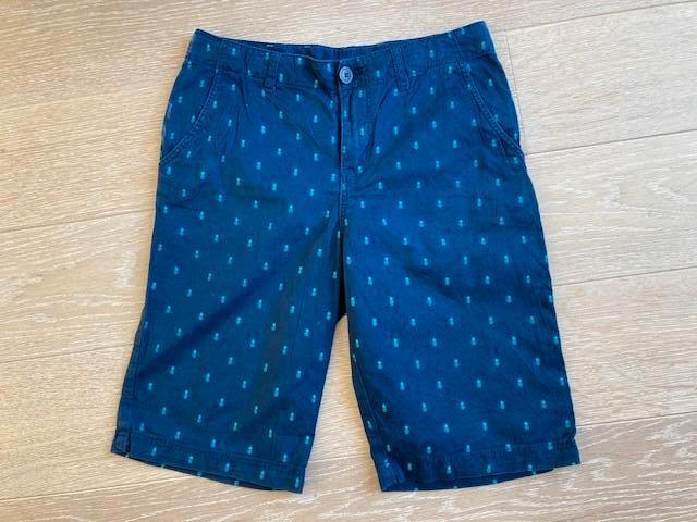 Donkerblauwe chino/bermuda H&M 146 cm, Kinderen en Baby's, Kinderkleding | Maat 146, Zo goed als nieuw, Jongen, Broek, Ophalen of Verzenden