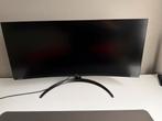 LG 34WR55QK-B - QHD Curved Ultrawide Monitor, Ophalen, Zo goed als nieuw, LG