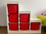IKEA TROFAST kast - met 6 rode bakken - goede staat, Ophalen, Gebruikt, Kast, 75 tot 100 cm