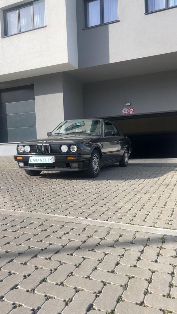 Bmw 325i cabrio e30, Autos, BMW, Particulier, Série 3, Essence, 3 portes, Automatique, Noir, Cuir, Enlèvement
