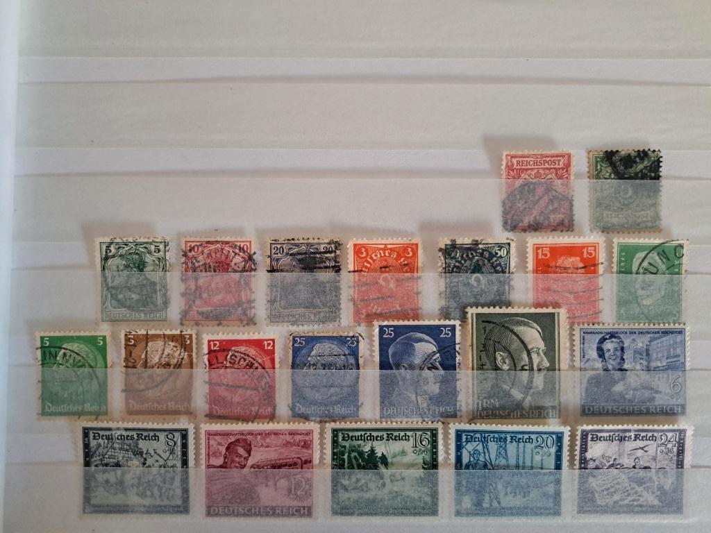 Partijtje postzegels Deutsches Reich, Ophalen of Verzenden, Gestempeld