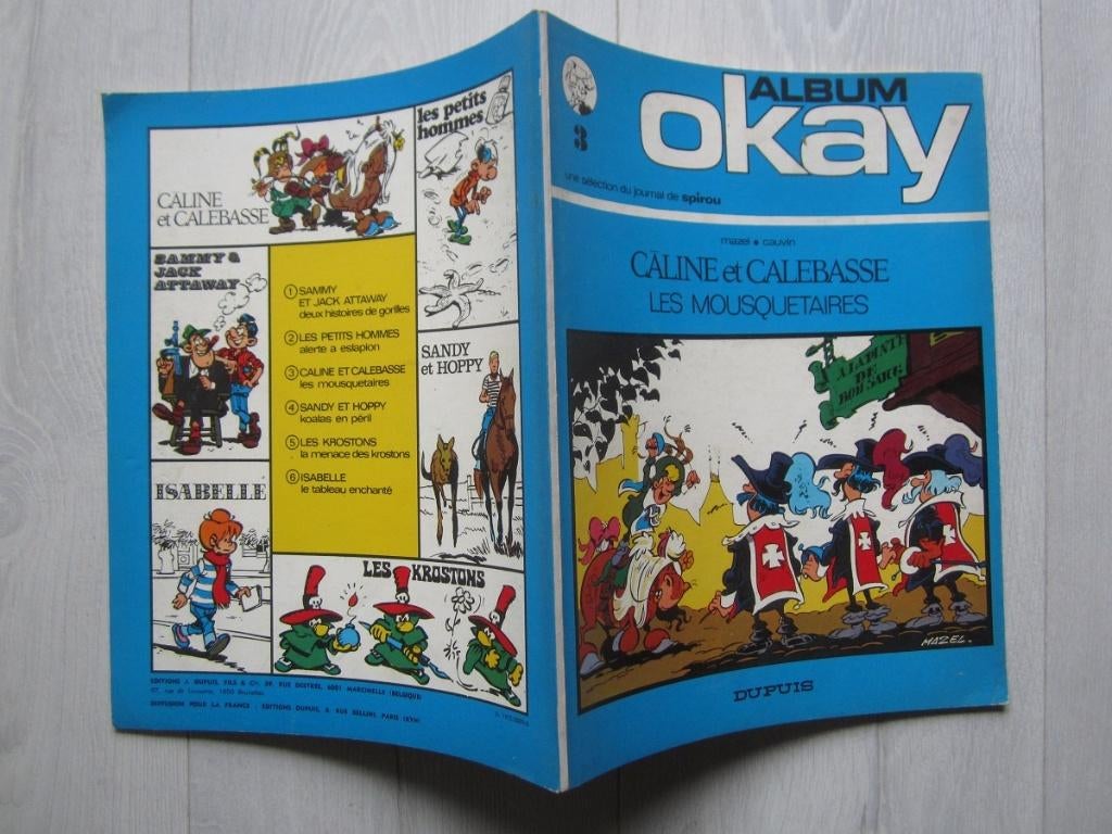 Les mousquetaires - Caline et Calebasse - E.O., Enlèvement ou Envoi, Une BD, Comme neuf, Mazel - Cauvin