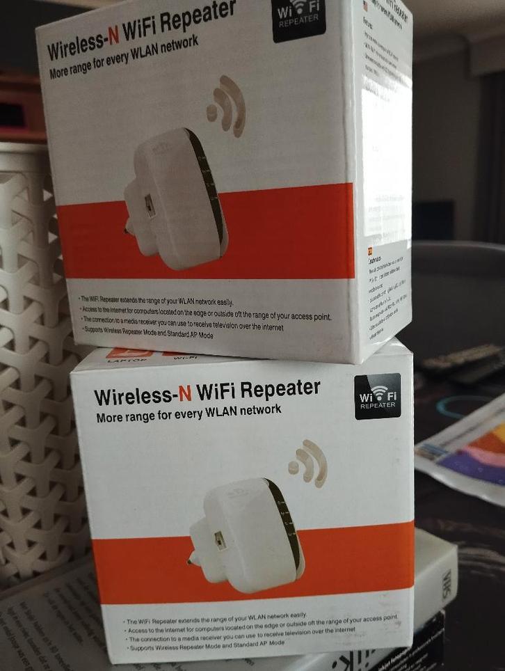 Wireless-N WiFi Repeater – Nooit gebruikt, Computers en Software, WiFi-versterkers, Nieuw, Ophalen of Verzenden